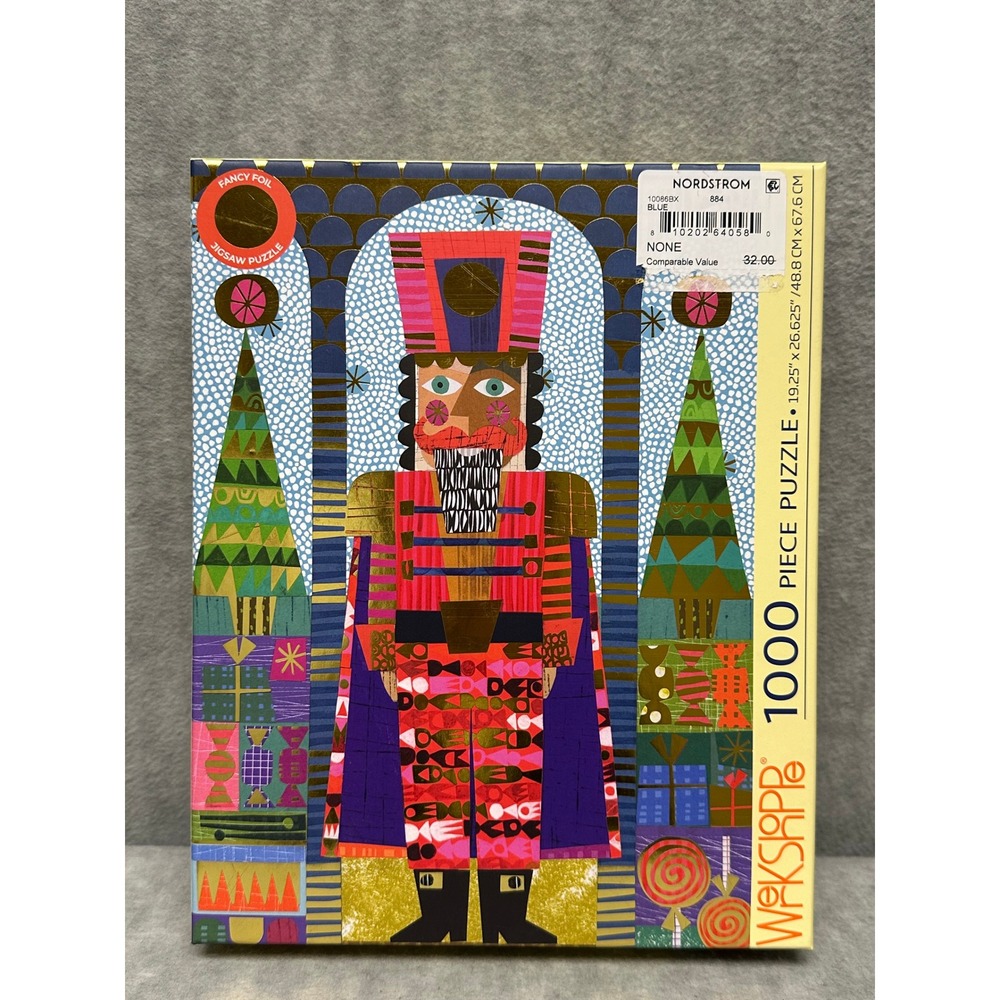 Puzzle WerkShoppe Festive Nutcracker 1000 Piece Jigsaw Fancy Foil Holiday Art